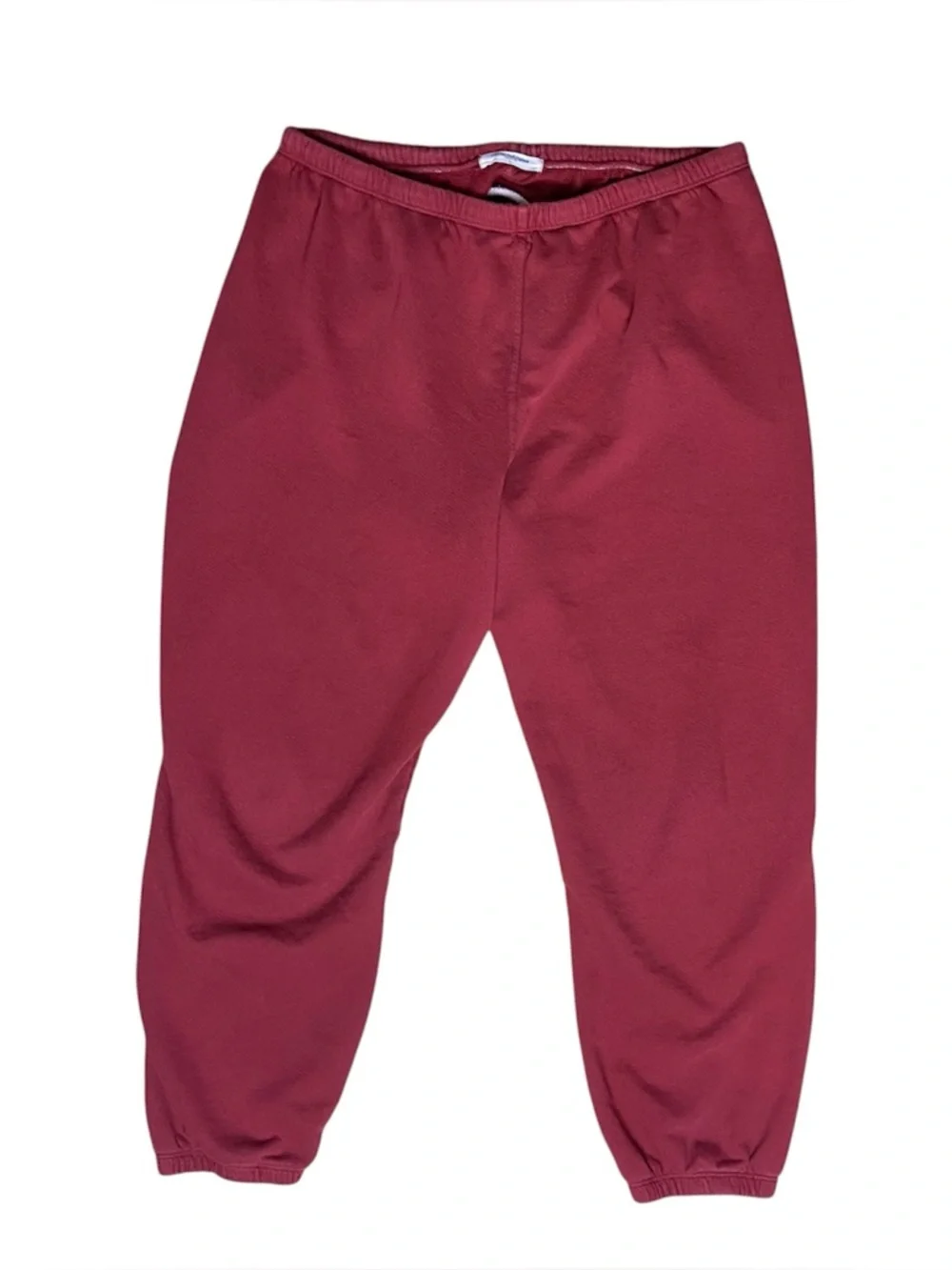 PERFECT WHITE TEE Johnny Easy Sweatpants French Terry Cranberry Size L